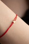 Heliophilia Silver Pulsera de Plata de Ley 925 en Oro y Rojo con Baño de Oro Rosa